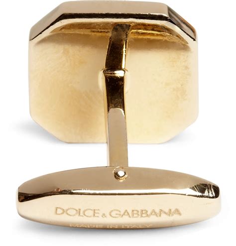 dolce gabbana gold cufflinks.